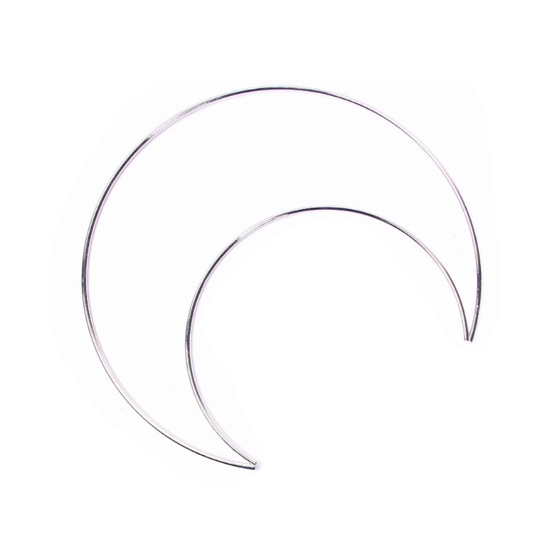 Moon Plating Silver Christmas Front Door Decor Attachment