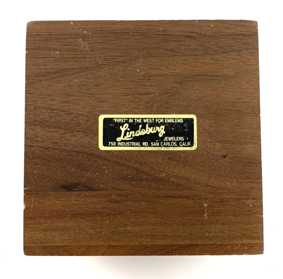 Rainbow Girls | Walnut 7.5" Gavel & Sound Block (w/ Lucite Top) & Bag + | NOS