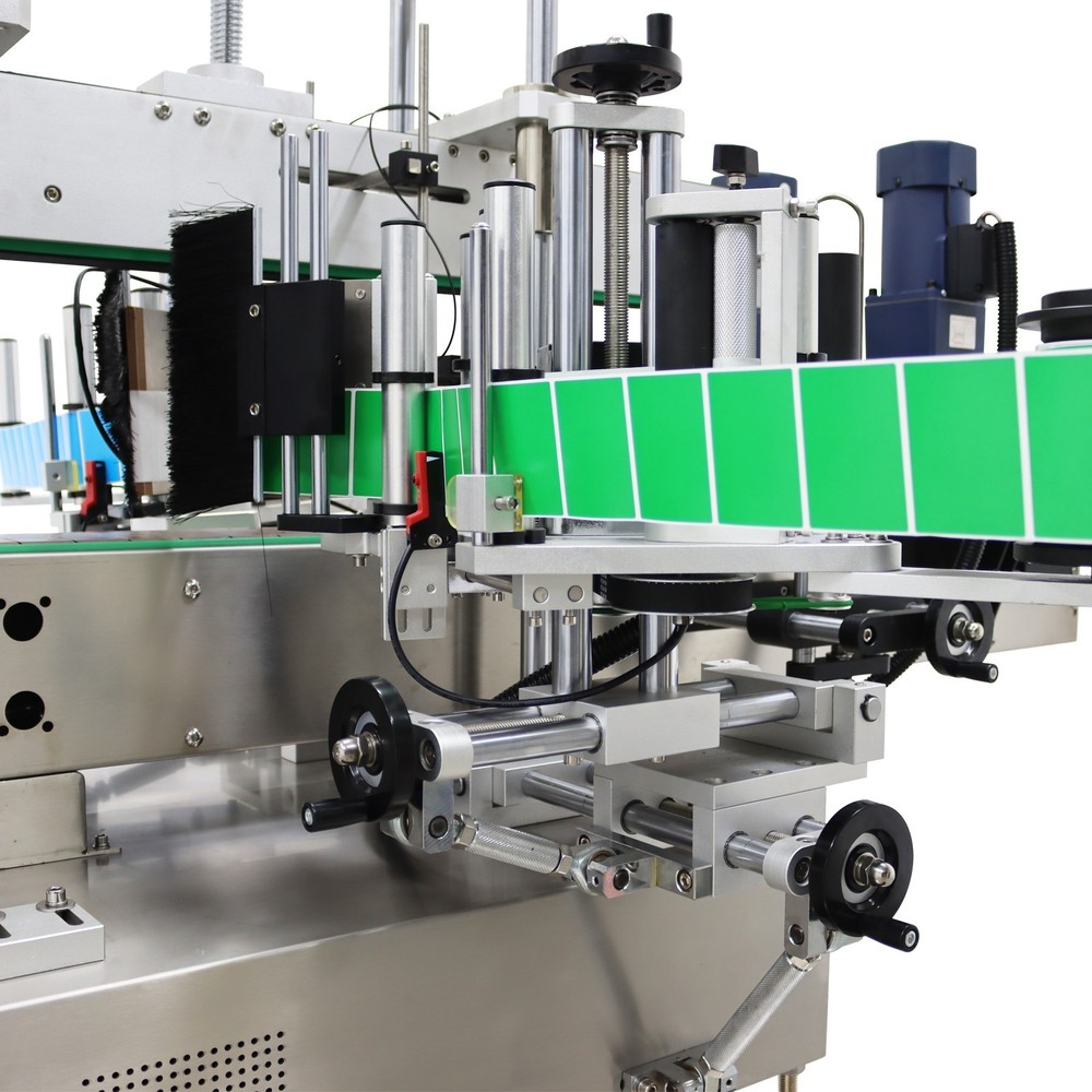 110V Double Sided Automatic Labeling Machine Sticker Labeler w/ Conveyor&Screen