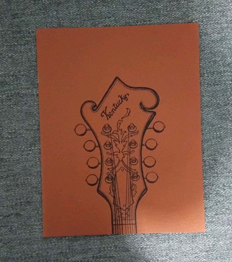 Kentucky Mandolin Catalog,Nice!!
