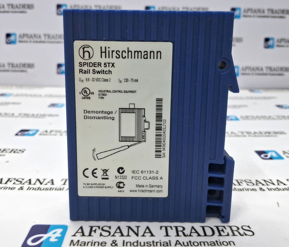 HIRSCHMANN SPIDER 5TX RAIL SWITCH
