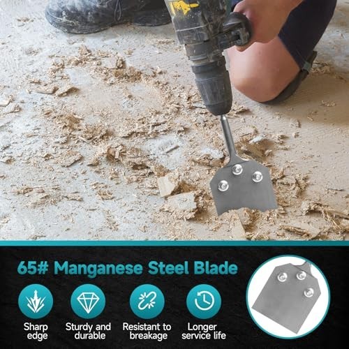 4" SDS-Plus Floor Scraper Chisel - Alloy Steel Bit for Tile & Thin-set Removal