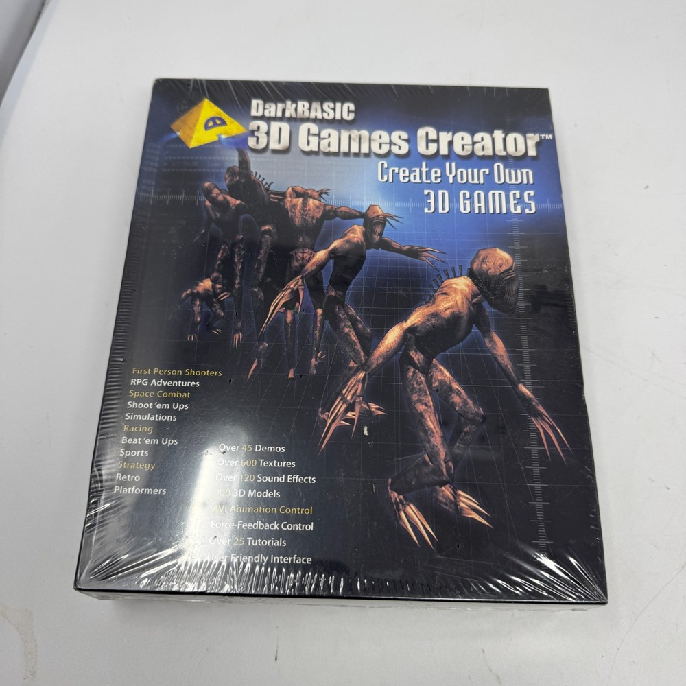 DarkBASIC 3D Games Creator New in Box Vintage SEALED