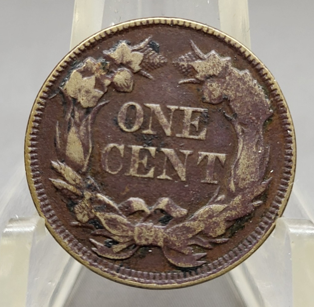 1858 U.S. Flying Eagle Cent Penny Type Coin Small Letters