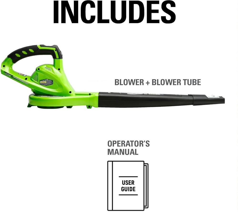 Variable Speed 40V Leaf Blower - 150 MPH/130 CFM Performance for Gardens