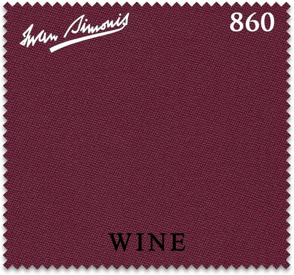Simonis 860 Pool Table Cloth -Wine 9FT