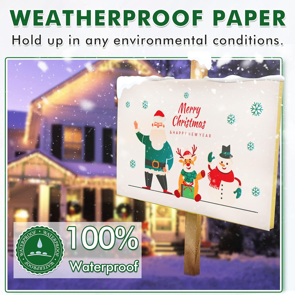Koala Waterproof Paper for Laser Printer, Tearproof Printer Paper, Matte Double