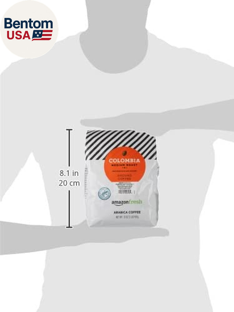 , Colombia Ground Coffee, Medium Roast, 32 Oz
