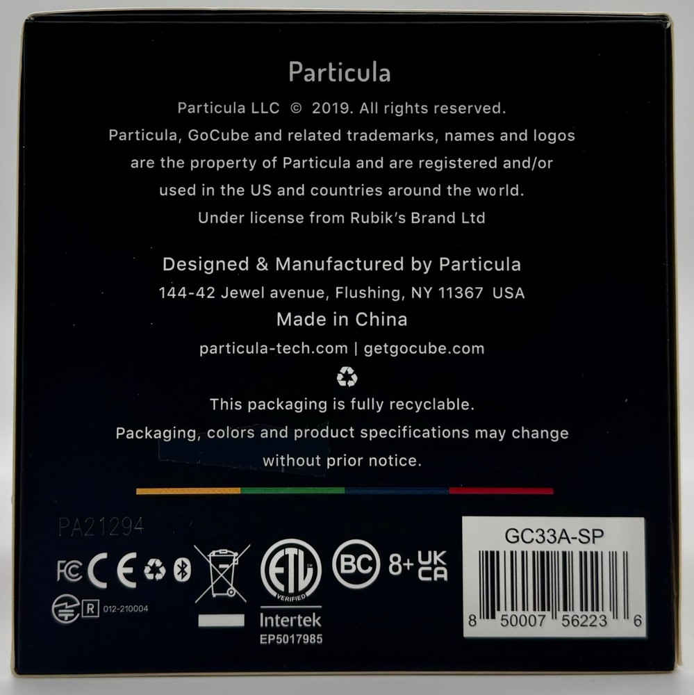 Particula Go Cube EDGE Smart Rubic’s Cube 3x3 Smart Magnetic Bluetooth Full Pack