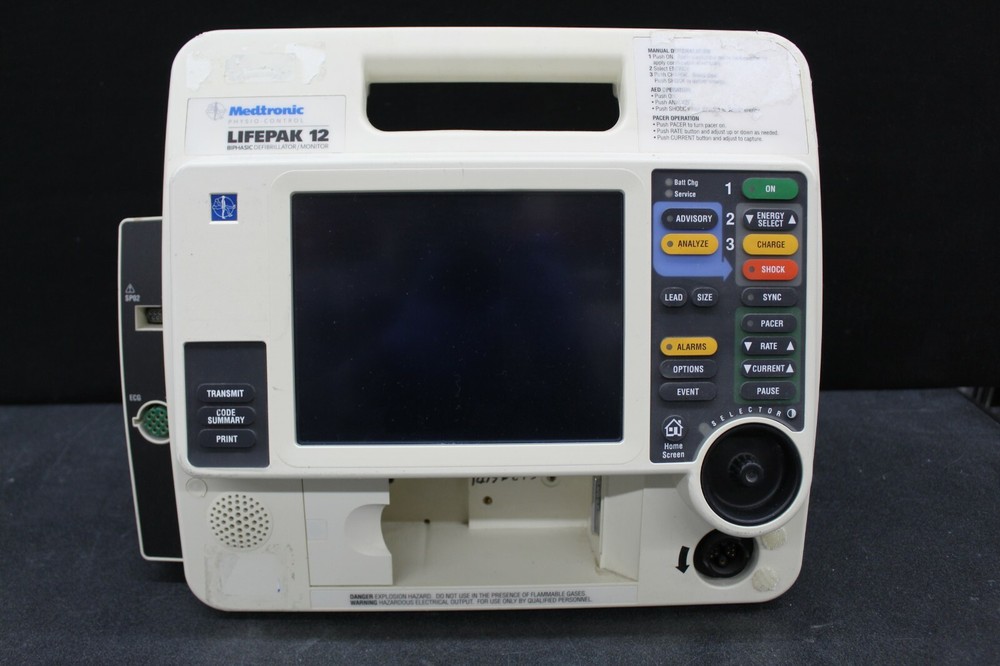 Lifepak 12 ECG, Spo2, & Biphasic