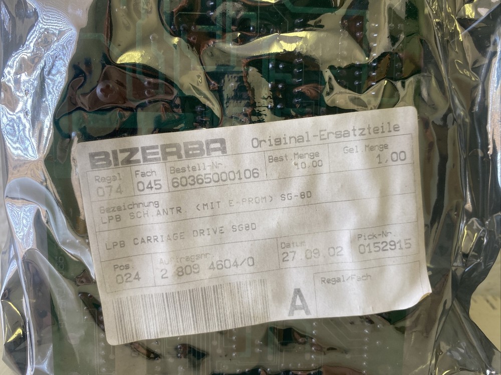 Bizerba SG-8D Commercial Heavy Duty Deli Slicer Computer Control Component