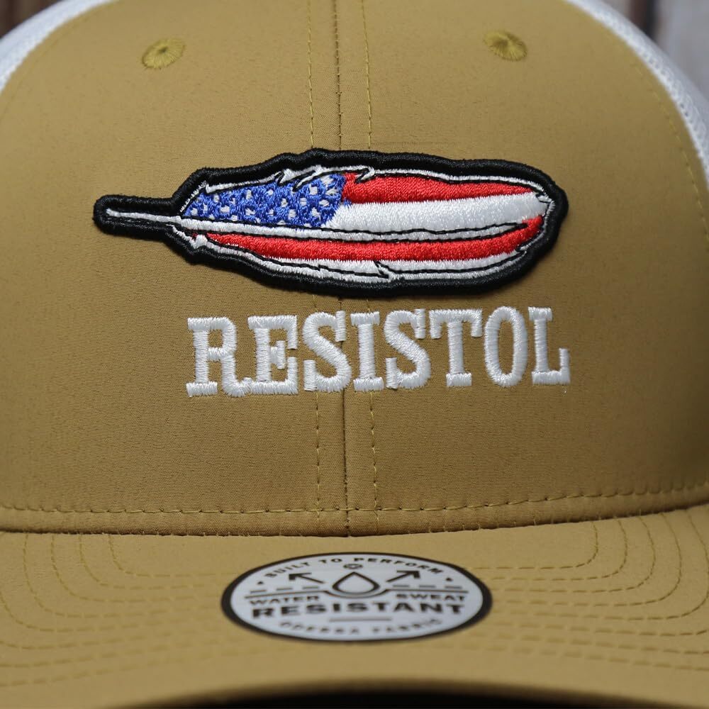 HOOEY Resistol Adjustable Snapback Hat 0, Tan/White