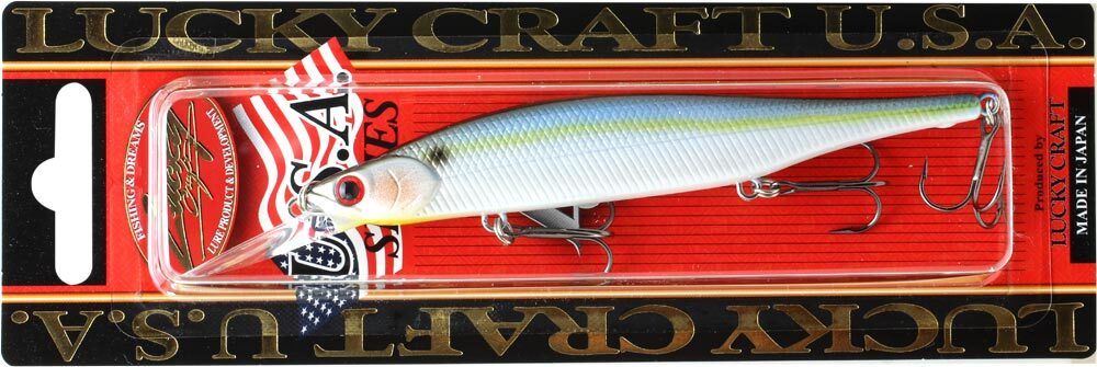 LUCKY CRAFT Lightning Pointer 110DD - 183 Pearl Threadfin Shad (1qty)