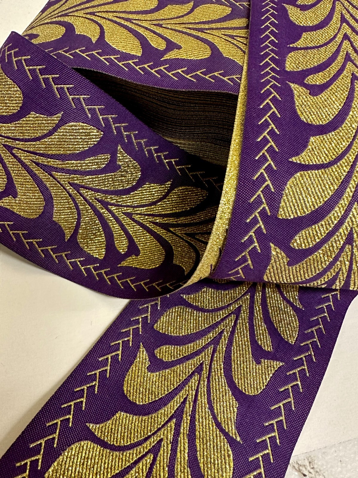 3" Metallic Jacquard Trim - 8 Continuous Yards!