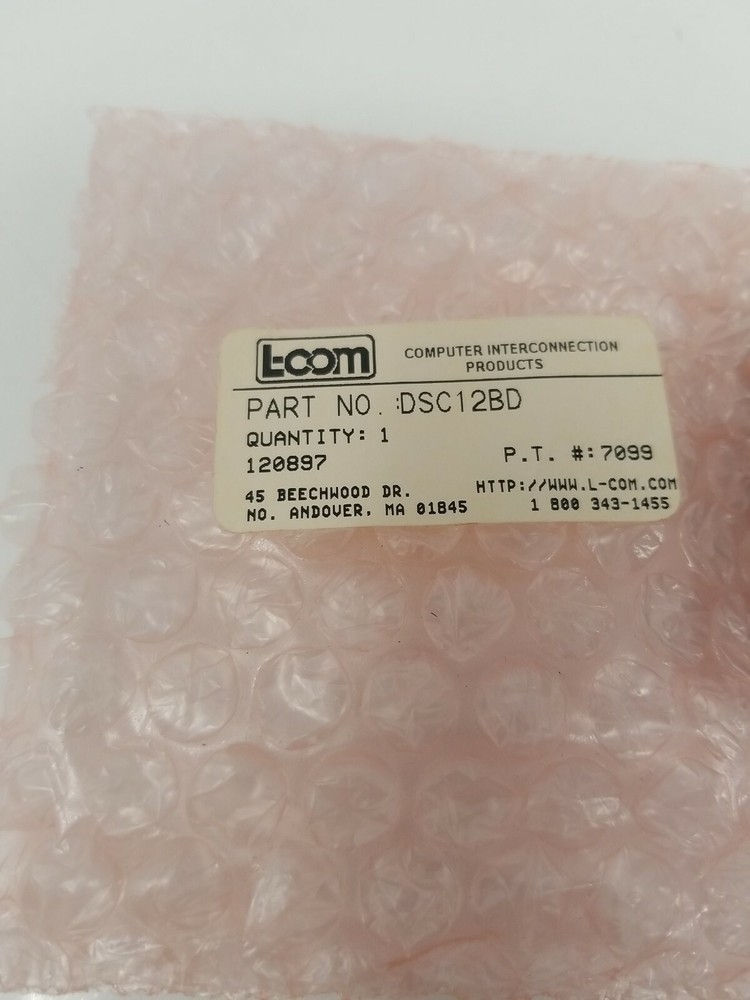 L-COM Model DSC12BD Coax Switch