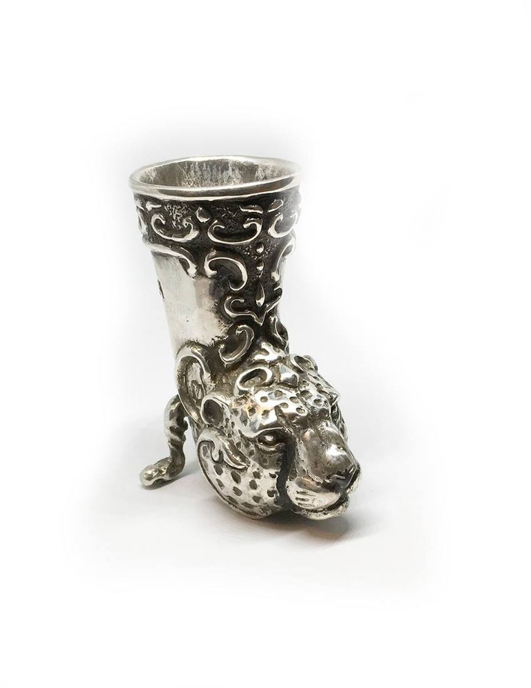 Cheetah Sterling Silver Shot Cup