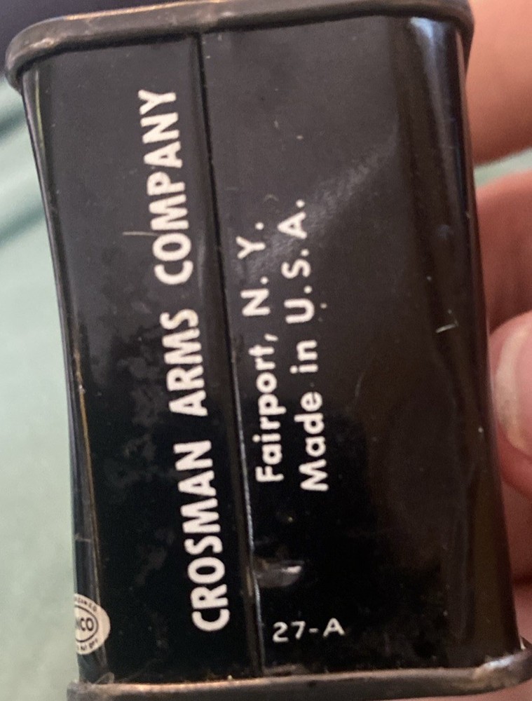 Vintage Can Crosman Empty Super Pells Tin