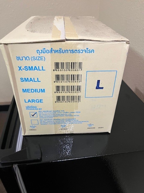 NITRILE GLOVES 4 Mil Case of blue nitrile gloves 1000 pcs Non Medical LARGE