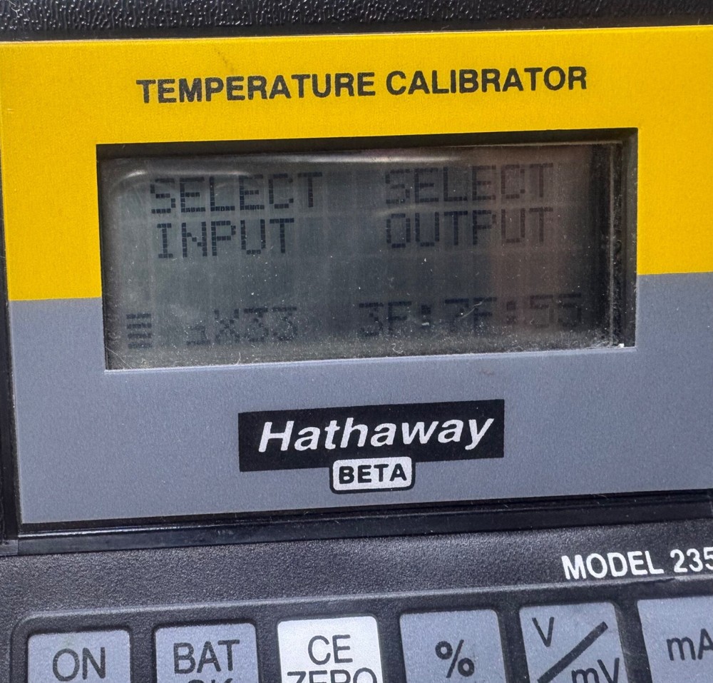 HATHAWAY BETA TEMPATURE CALIBRATOR MODEL 235 without batteries
