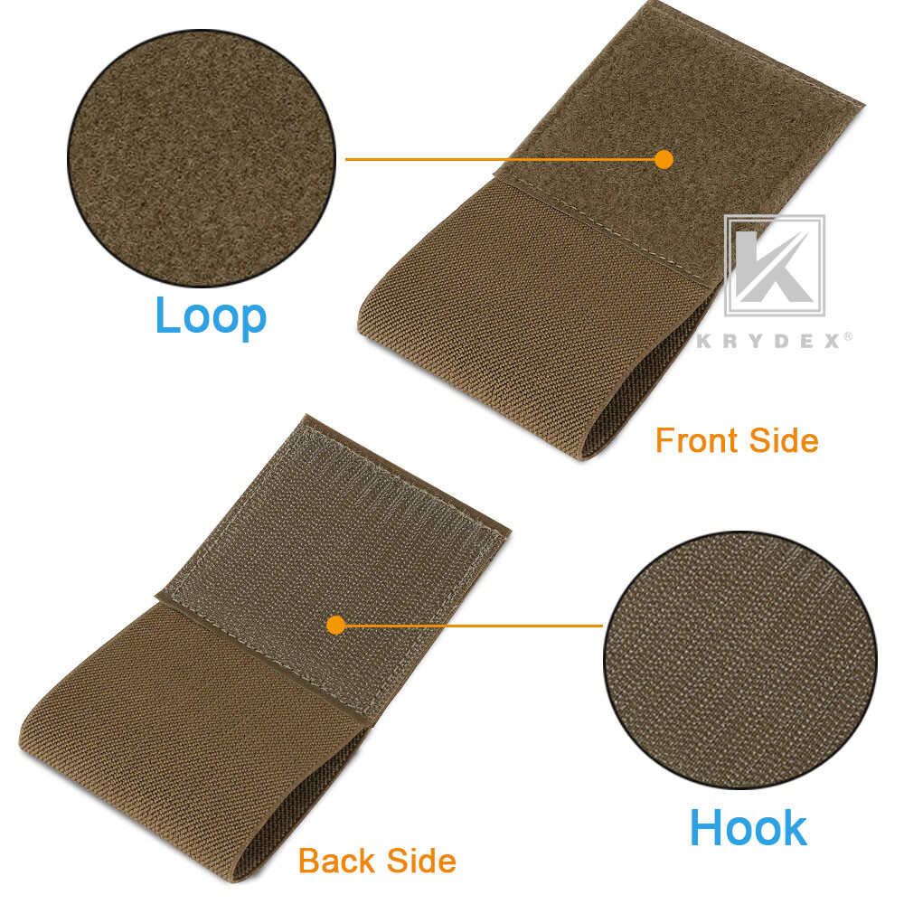 KRYDEX Elastic Holder Strap for Tourniquet Fastener Patch Panel Hook & Loop