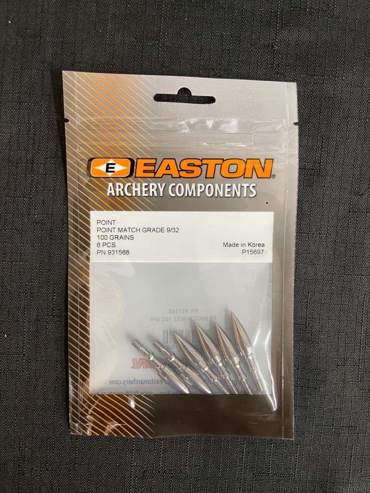 Easton Match Grade Field Points 6 Pack Multiple Sizes BRAND NEW