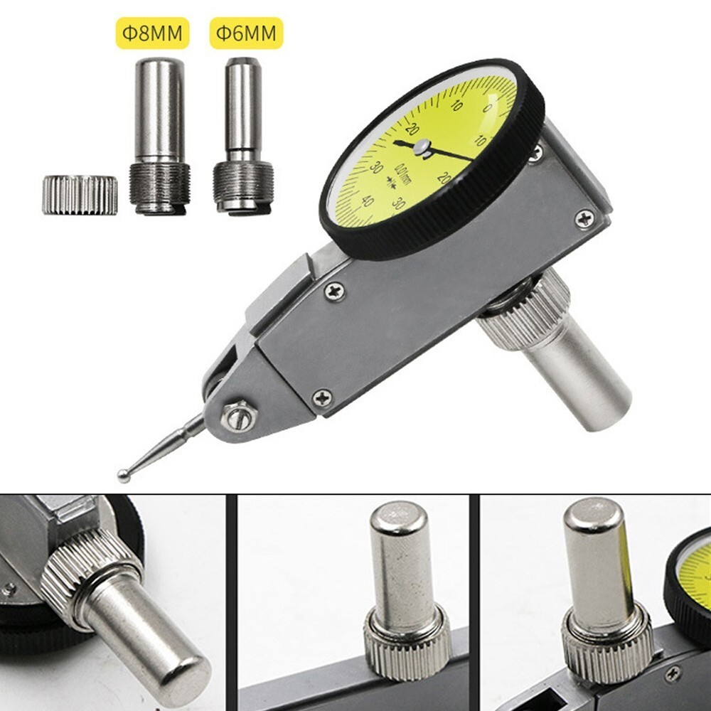 0-0.8mm Dial Gauge Test Indicator Dial Test Comparator with Dovetail Rails