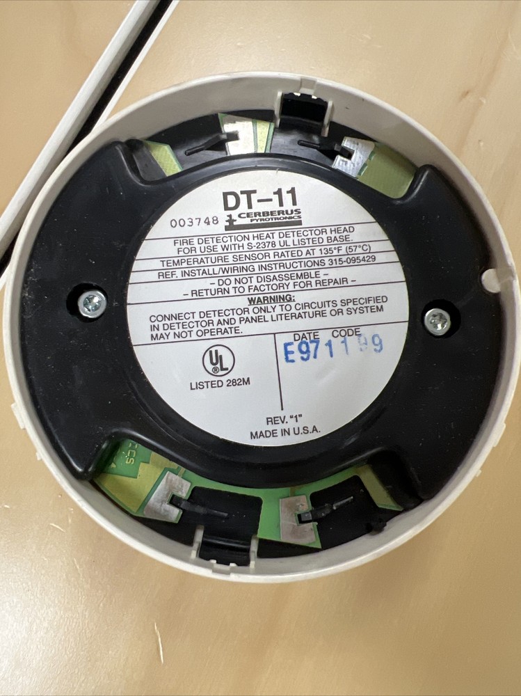 Cerberus Pyrotonics Heat Detector Dt-11