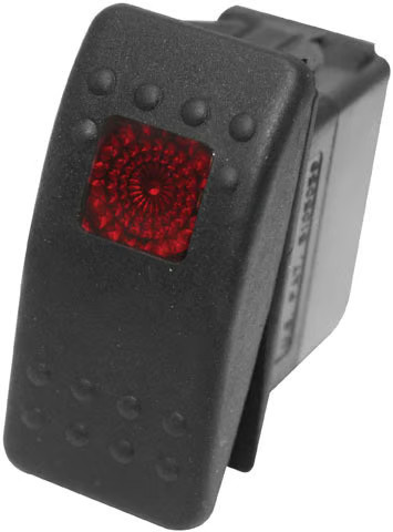 Dragonfire On/Off Rocker Switch - Red ATV/UTV 520982 dfr520982