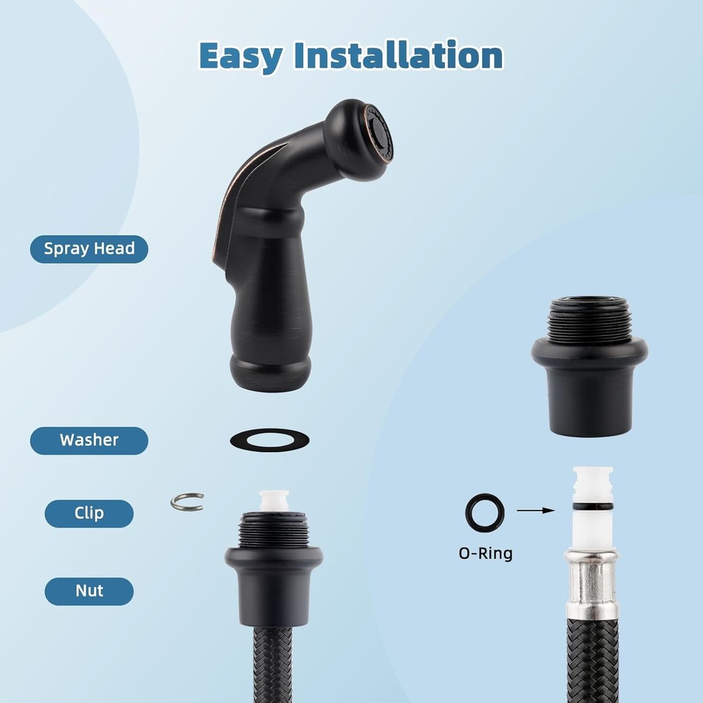 Kitchen Sink Side Sprayer Head Bronze