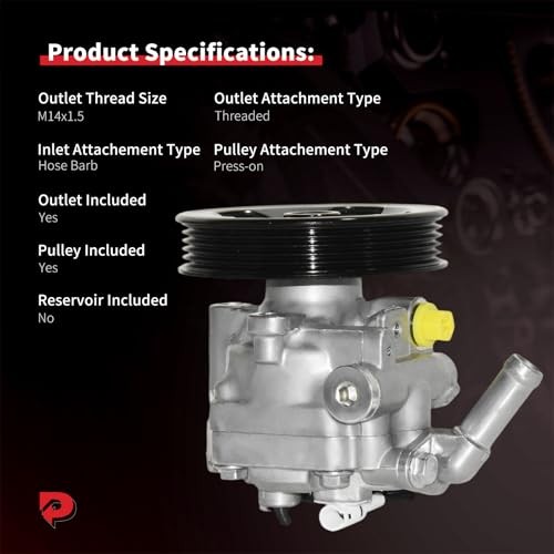 Power Steering Pump Compatible with Forester 2003-2007, H4 2.5L models, with
