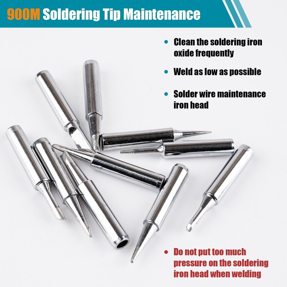 10 Pcs 900M Soldering Iron Tips, Replacement Compatible with...