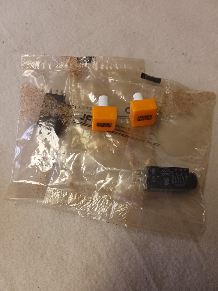 Avionic Master Pushbutton Switch P/N 554-1121