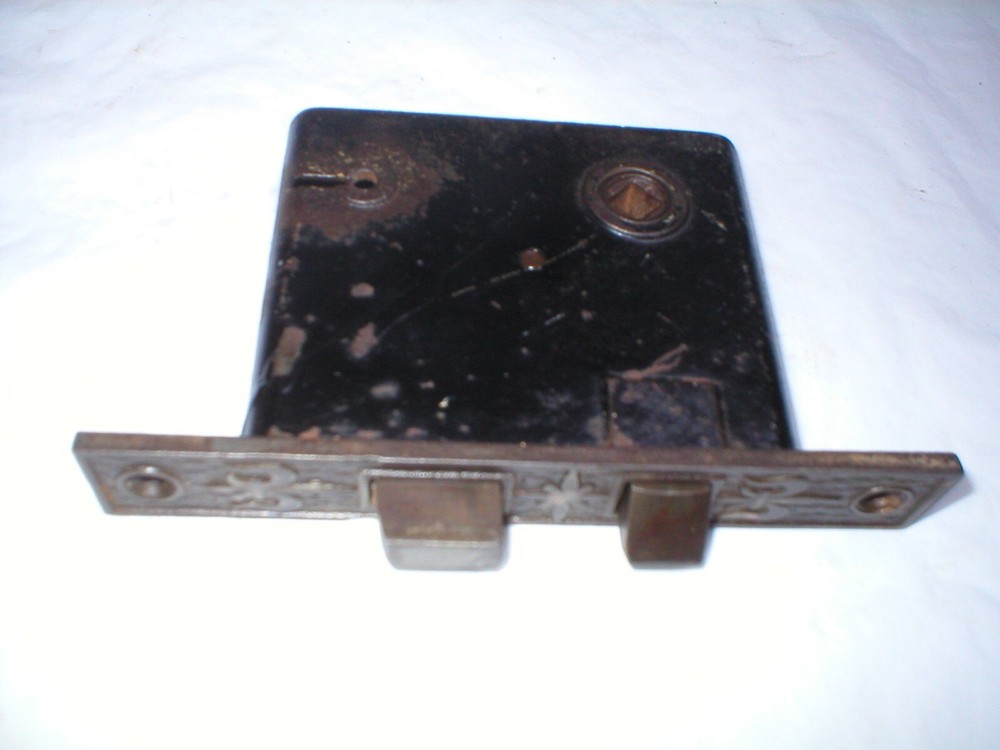Antique Victorian Flore De Lise Decorative Mortise Lock