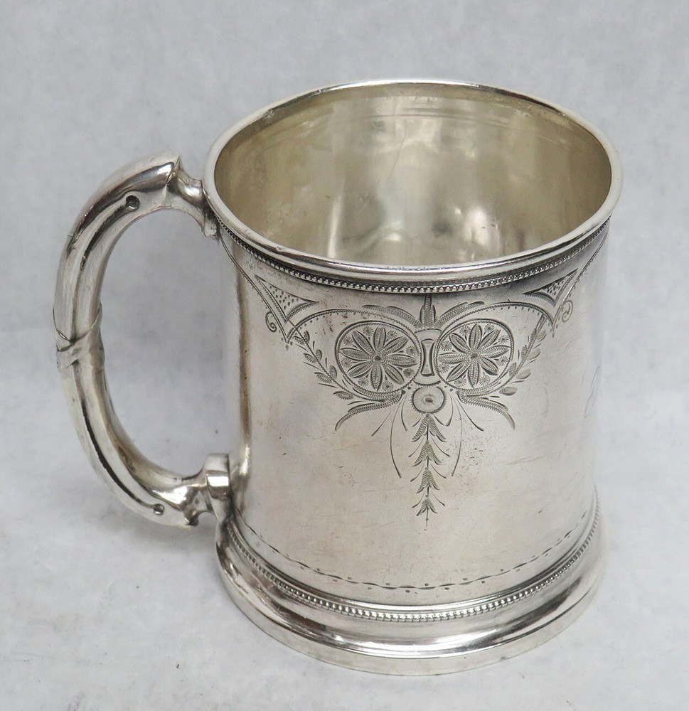 WONDERFUL 1874 GORHAM STERLING SILVER MUG / CUP