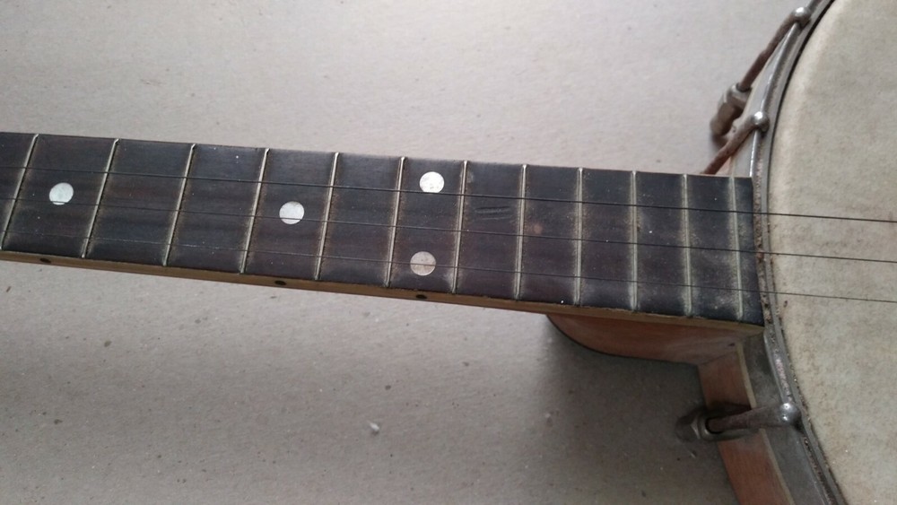 A Lyon & Healy Kerschner Unique Washburn 4-string banjo