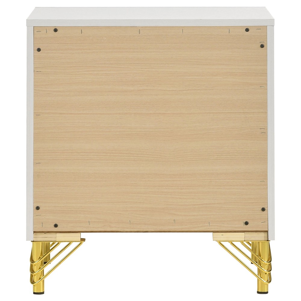 Chesney White 2-drawer Nightstand Bedside Table