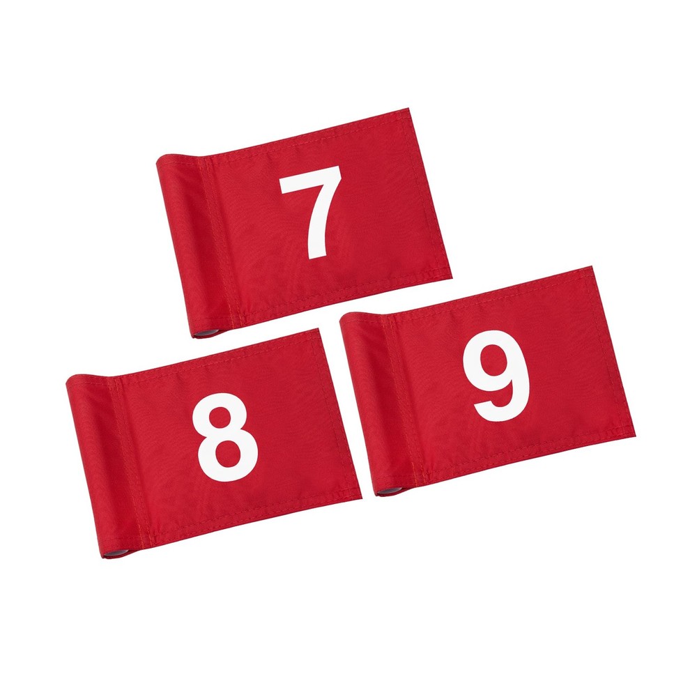 Numbered Golf Flag 8x6 Inch – Upgraded Double Layer 420D Nylon, Double Sided ...