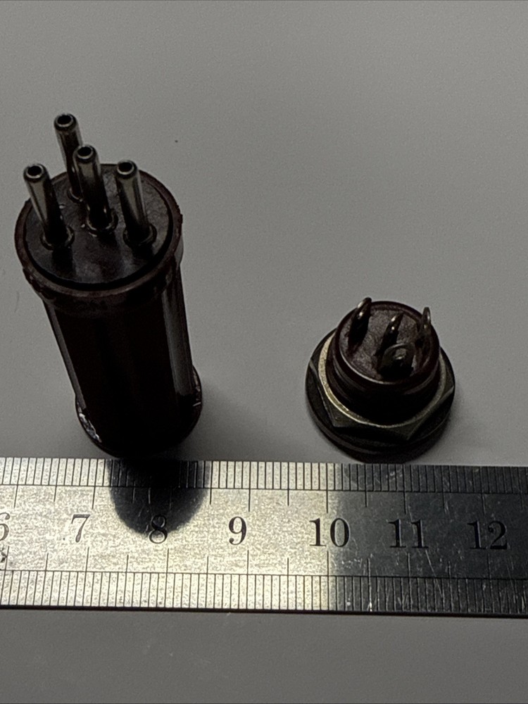 4 pin plug-in mini coil form Russian made NOS + socket
