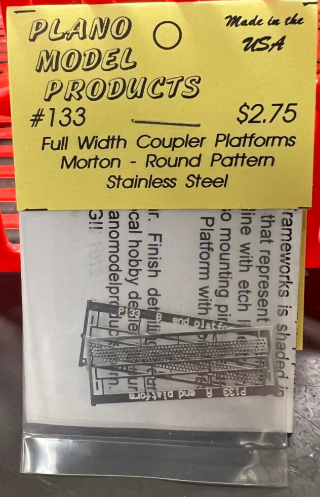 Plano #133 Full Width Coupler Platforms - Morton-Round-Stainless