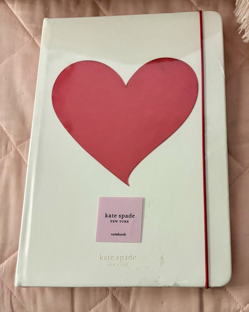 NEW Kate Spade Valentine's Day Take Note Large Notebook Journal