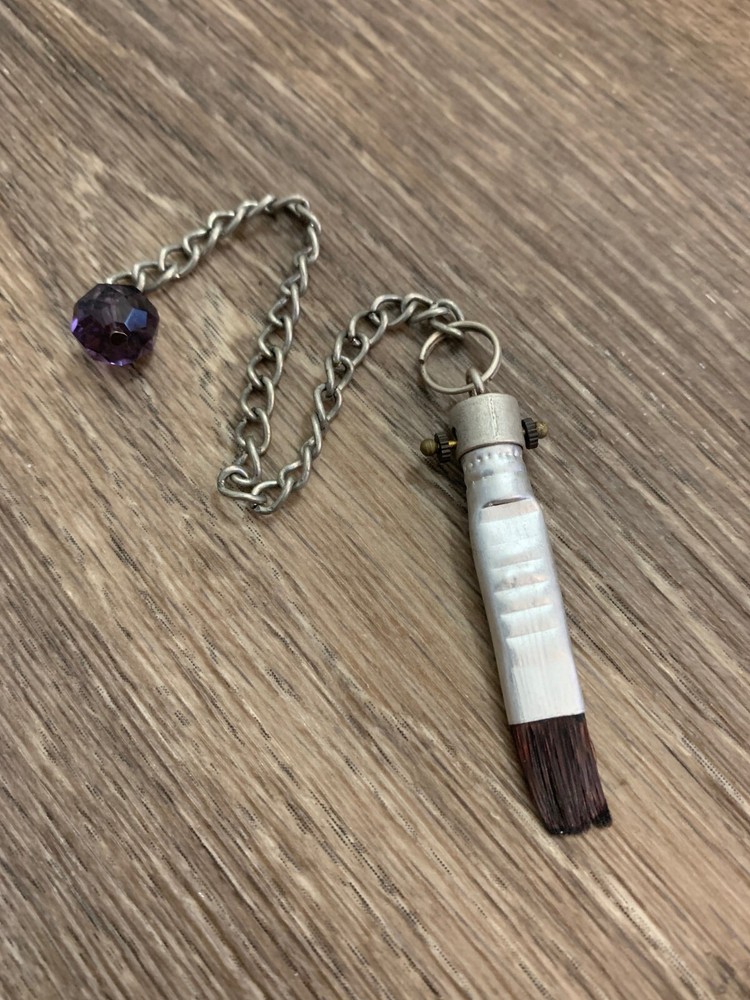 Paint Brush Pendant Pendulum Dowsing, amplifying, restore focus & transform