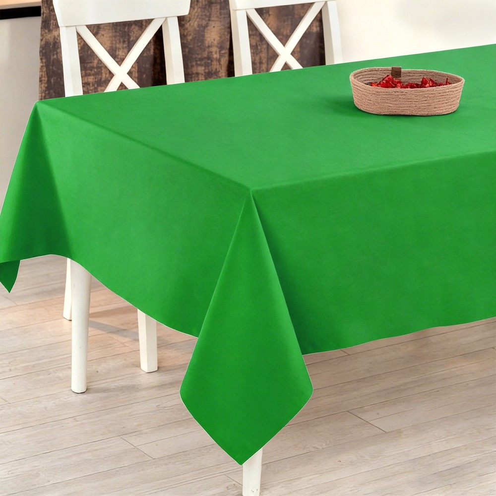150x300cm Rectangle Tablecloth, Thickened Polyester Table Cloth Emerald Green