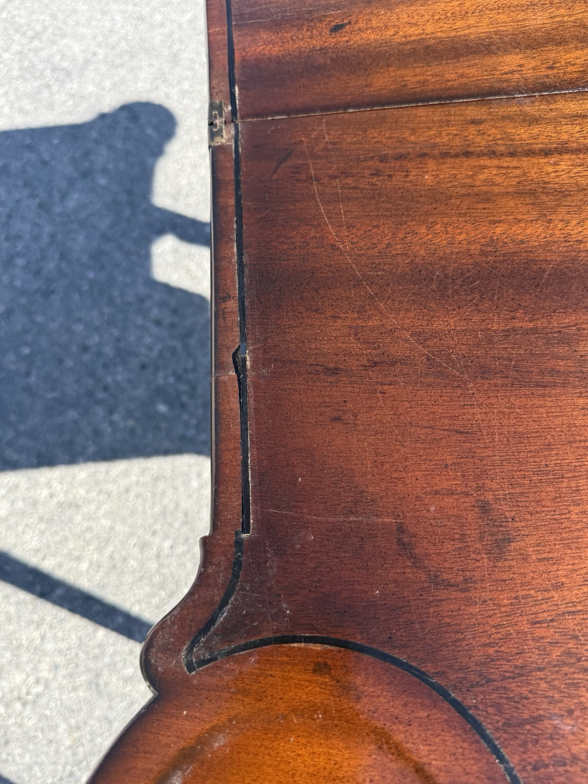 antique 18th century queen anne game card console table 1760s drawer