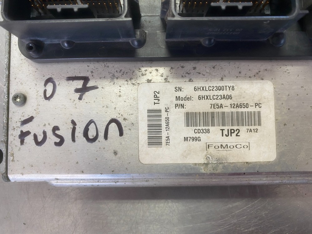 2007-2009 Ford Fusion Ecm 7e5a-12a650-pc Engine Computer Control Module Oem