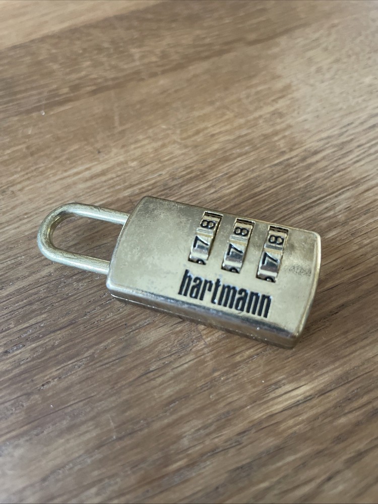 HARTMANN Luggage Brass Type Combination Lock 3 Number Code