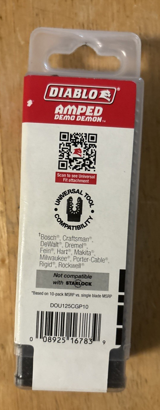 Diablo Carbide Teeth Oscillating Blade 10 Pack (DOU125CGP10)... FREE S&H!