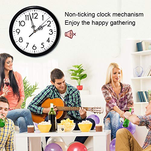EMOON 2 Pack Non Ticking Clock Mechanism with 4 Pack Clock Hands, Clock