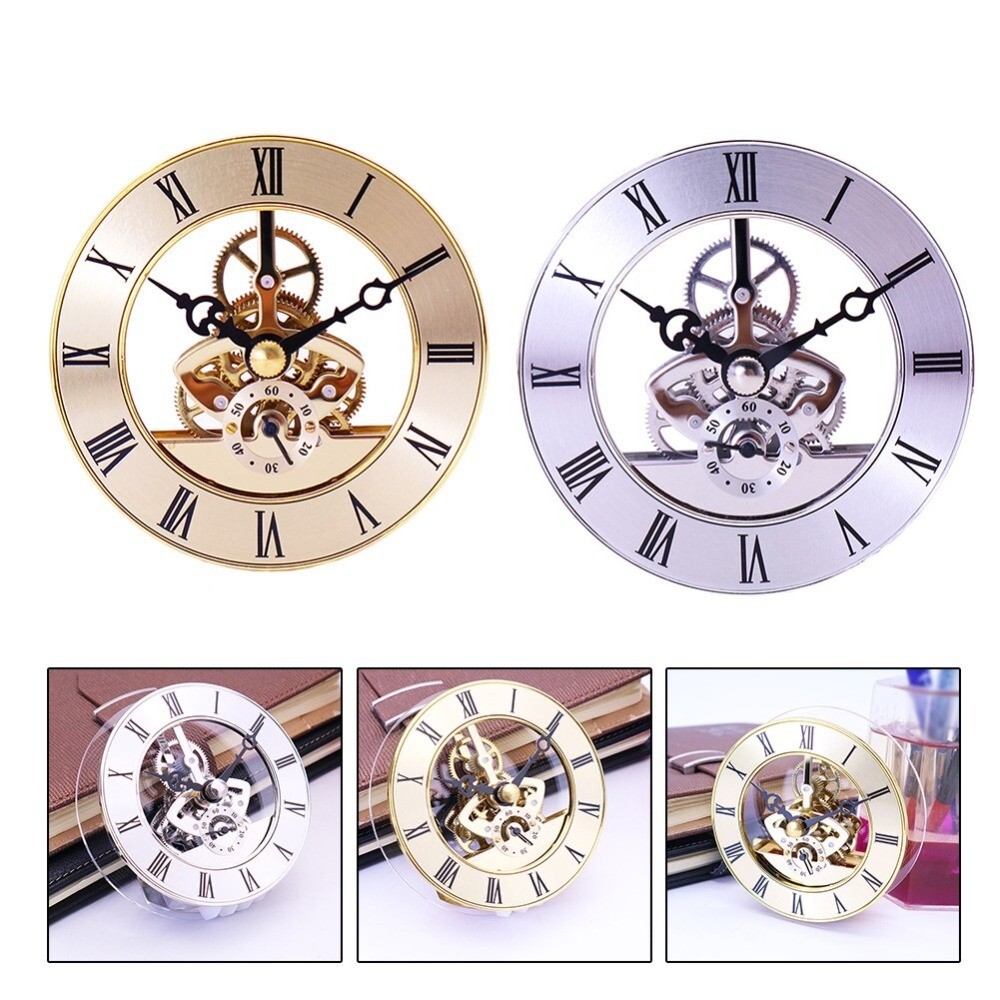 DIY Skeleton Clock Insert Roman Numbers  Diameter Quartz Movement 86mm