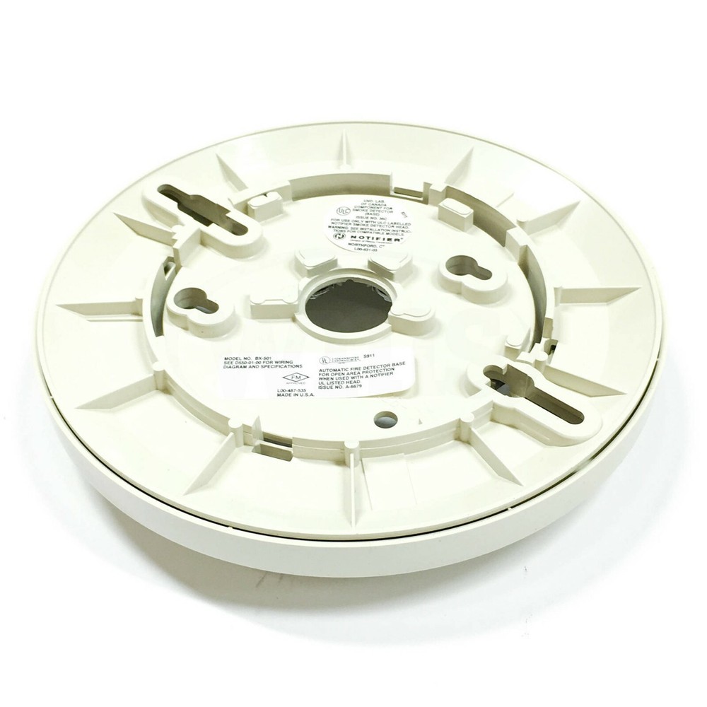 Notifier BX-501 Plug-in Detector Base, White