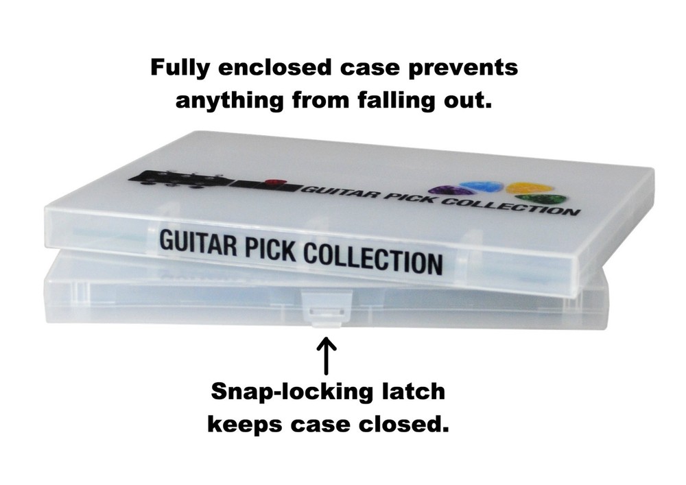 Guitar Pick Collection Kit, Holds 225 picks, Clear